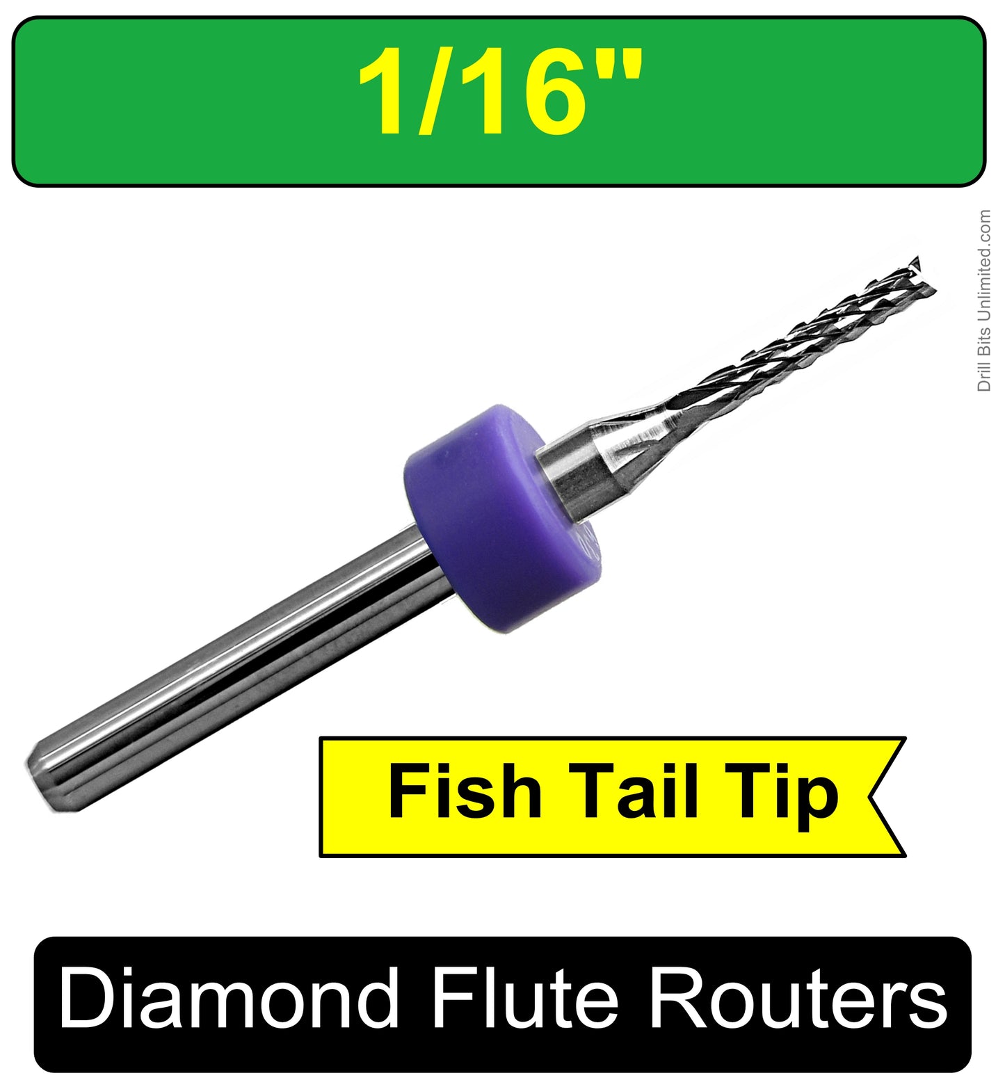 Diamond Pattern Flute Routers - Lightly Used -  Choose Your Size(s) SUPER VALUE