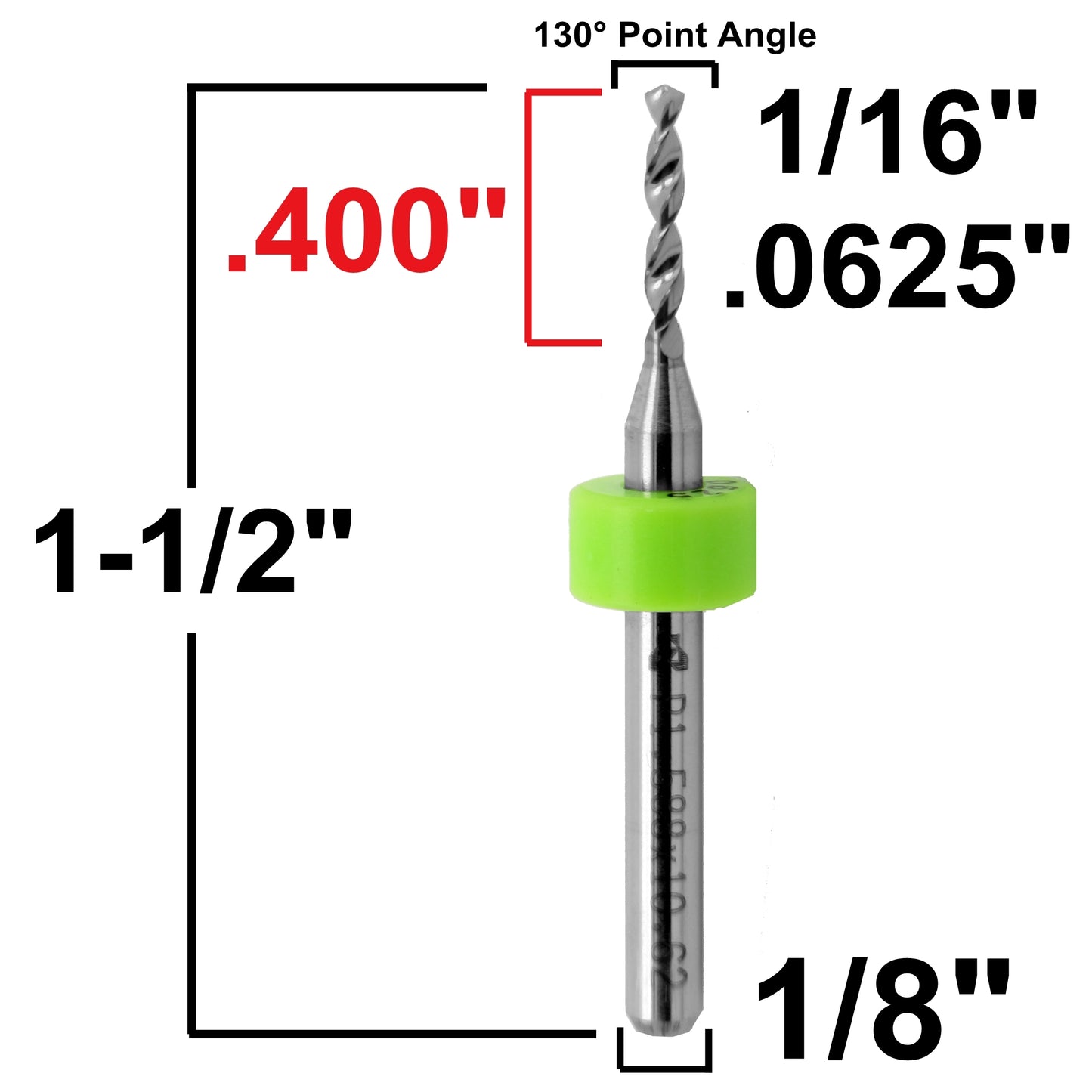 Carbide Drill Bits - Diameters .037" to .0787" CD2