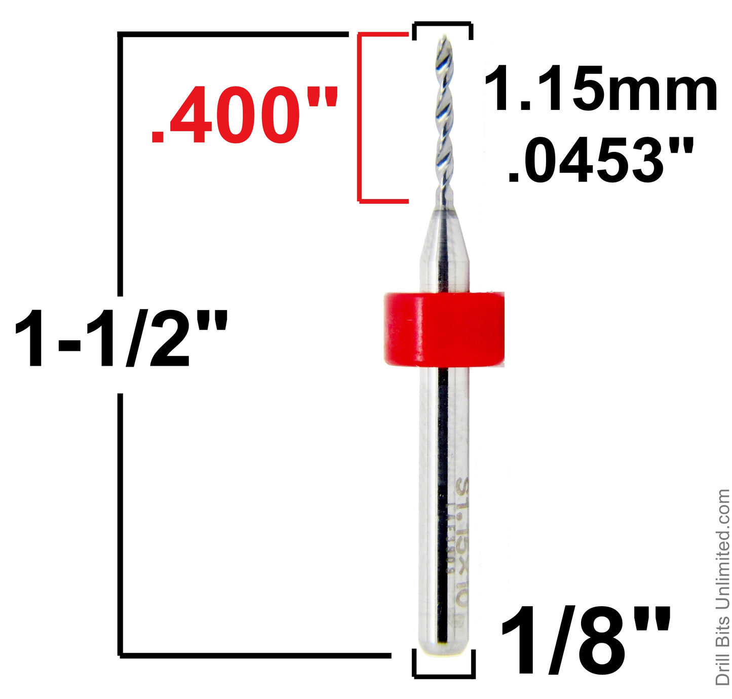 Carbide Drill Bits - Diameters .037" to .0787" CD2