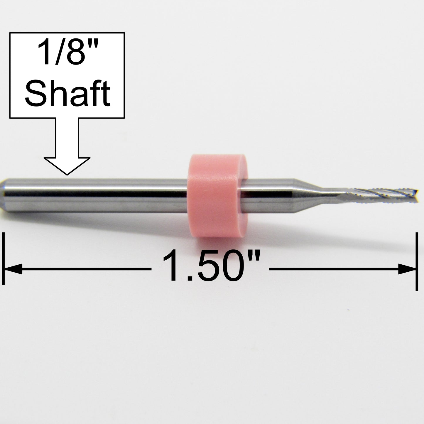 1.40mm .055" x .360" LOC Chip Breaker Carbide Router - Fishtail Tip R155