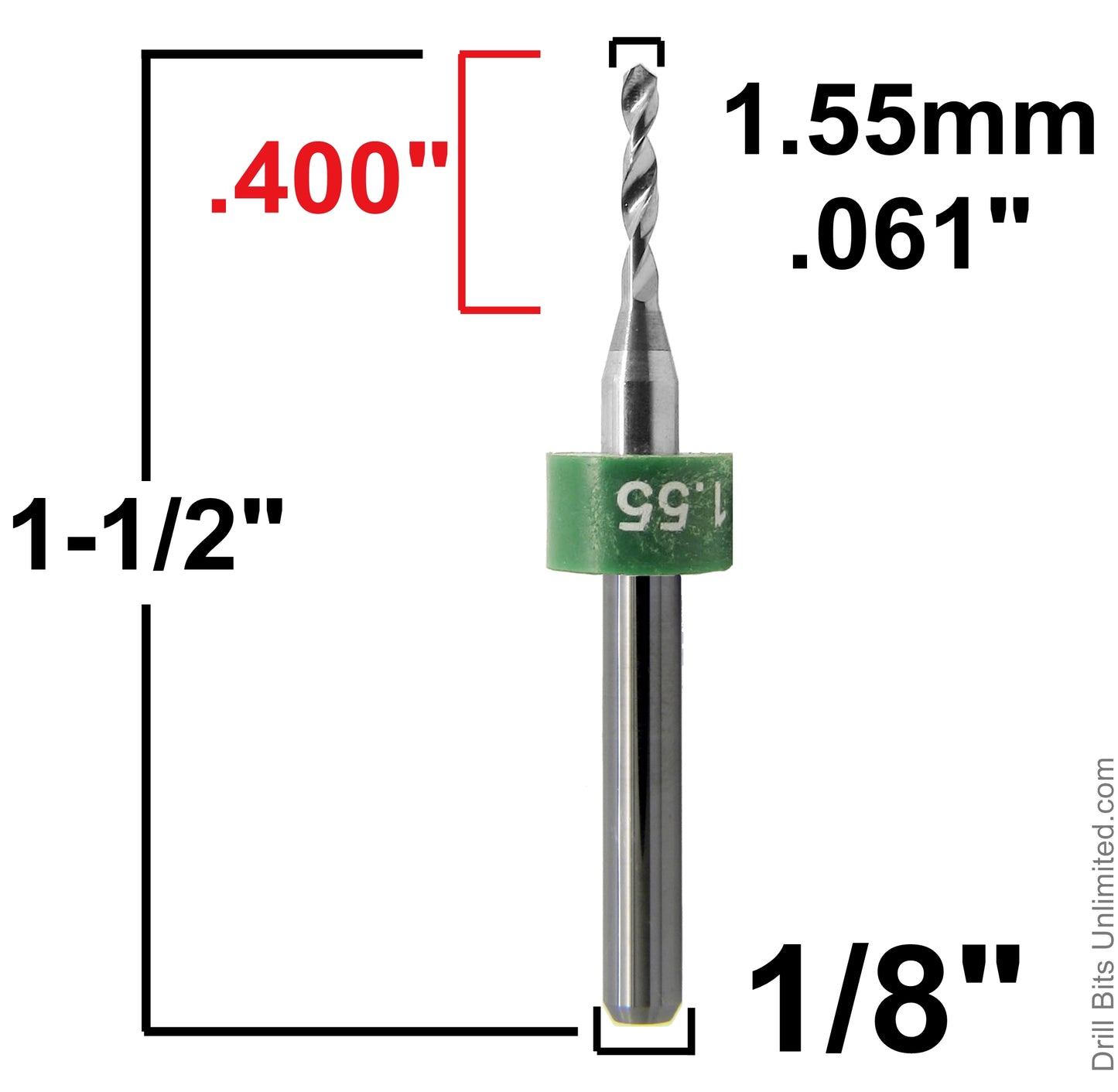 Carbide Drill Bits - Diameters .037" to .0787" CD2