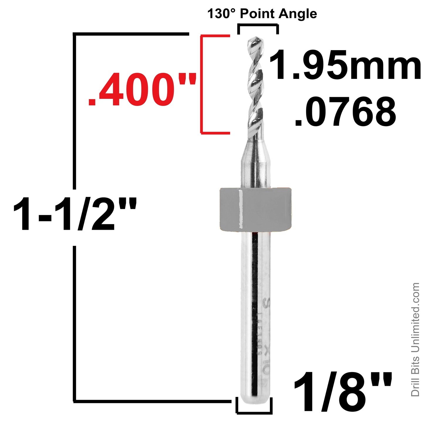 Carbide Drill Bits - Diameters .037" to .0787" CD2
