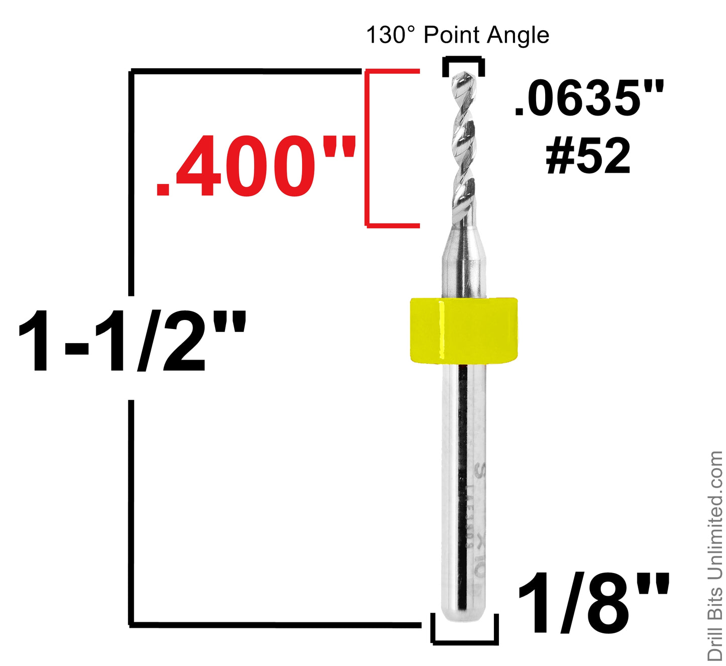 Carbide Drill Bits - Diameters .037" to .0787" CD2