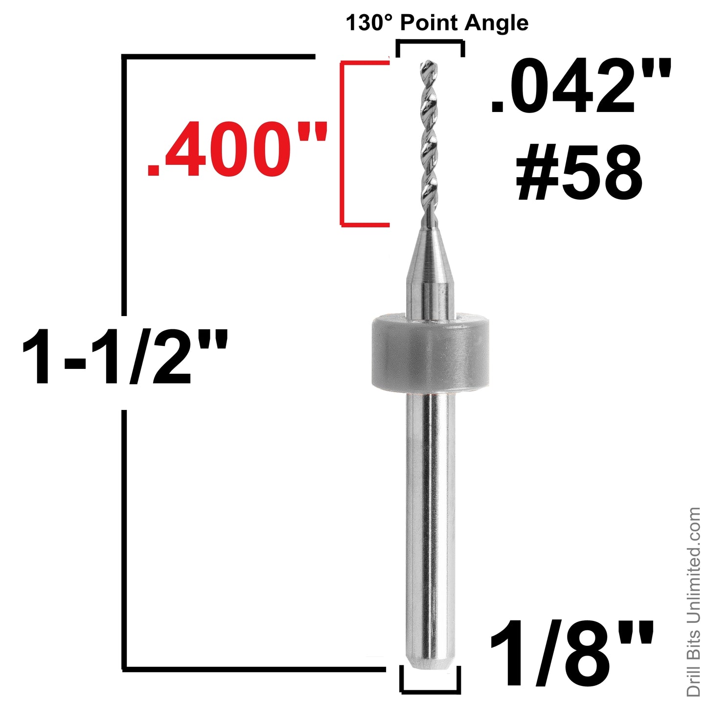 Carbide Drill Bits - Diameters .037" to .0787" CD2