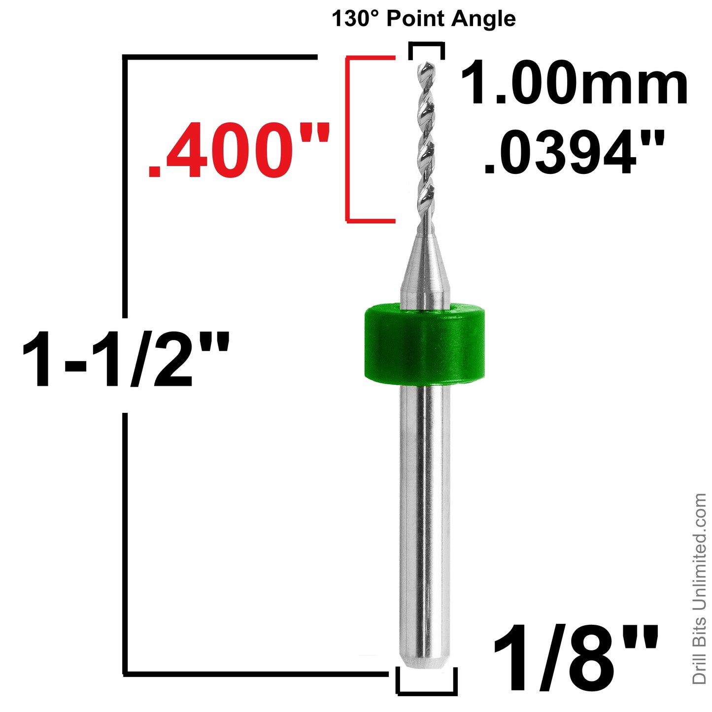 Carbide Drill Bits - Diameters .037" to .0787" CD2