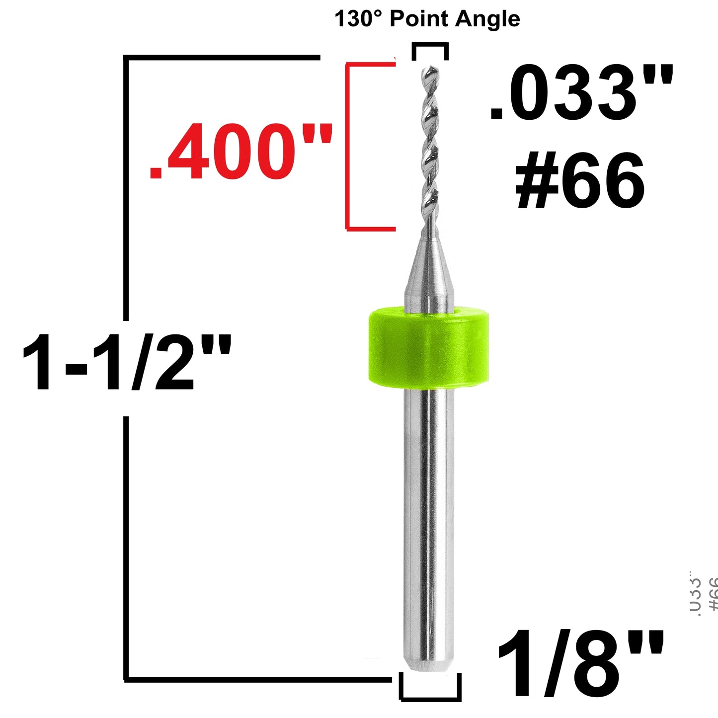 Carbide Drill Bits - Diameters .0039" to .036" CD1