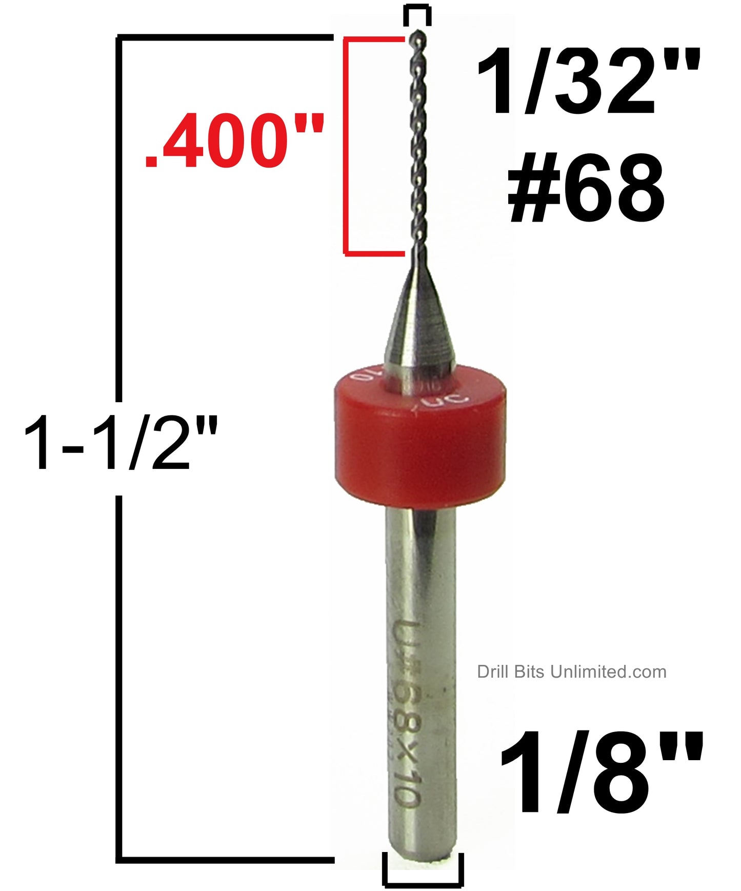 Carbide Drill Bits - Diameters .0039" to .036" CD1