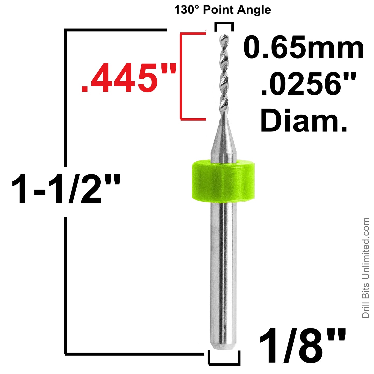 Carbide Drill Bits - Diameters .0039" to .036" CD1