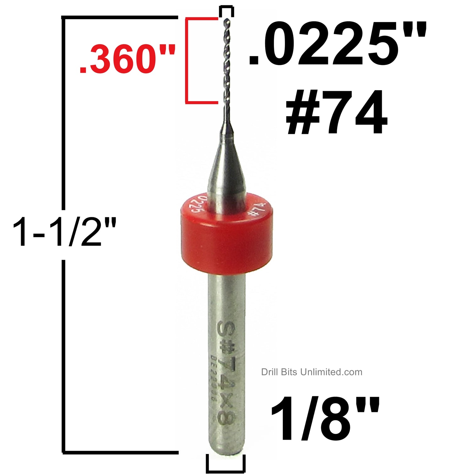 Carbide Drill Bits - Diameters .0039" to .036" CD1