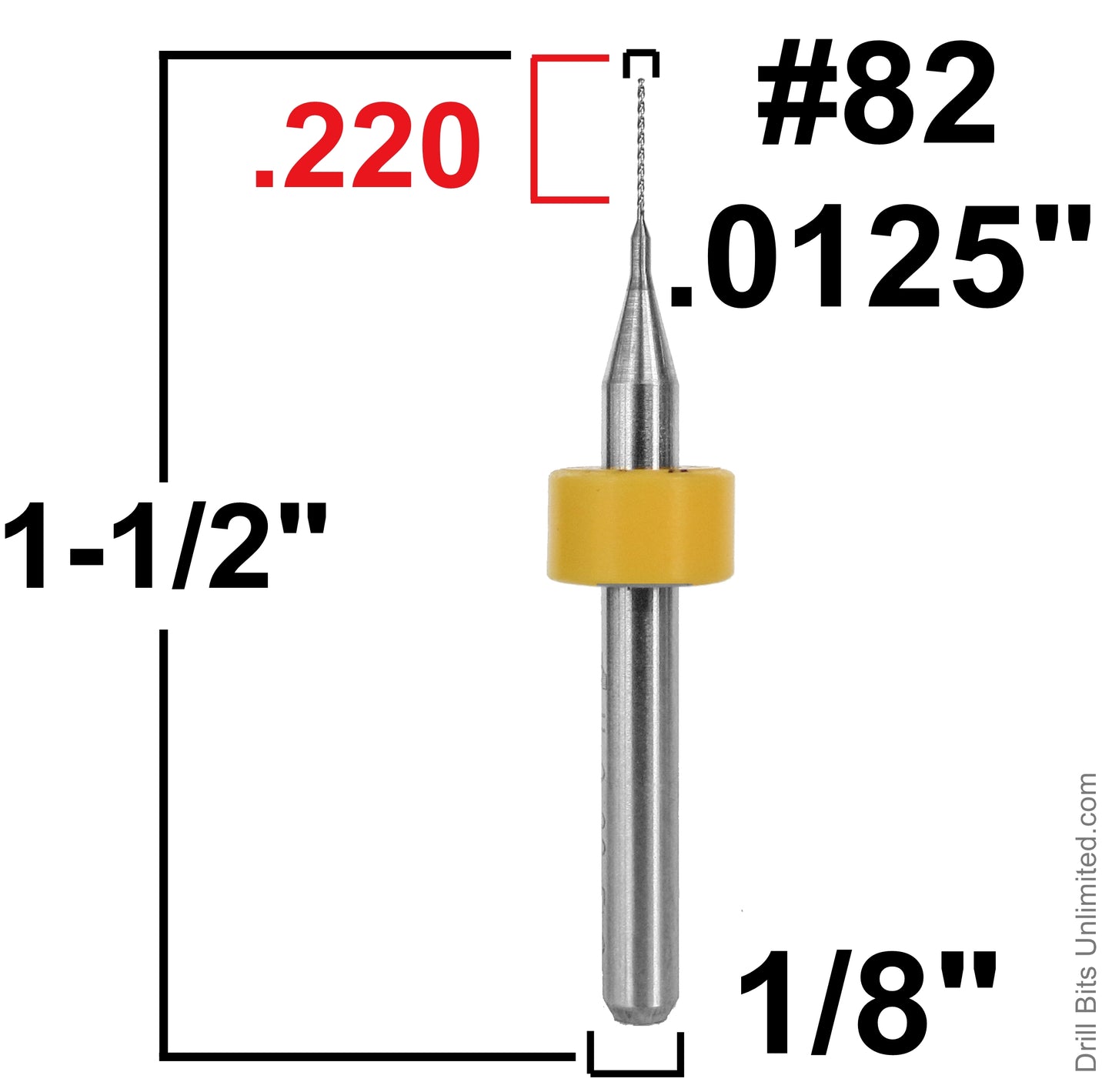 Carbide Drill Bits - Diameters .0039" to .036" CD1
