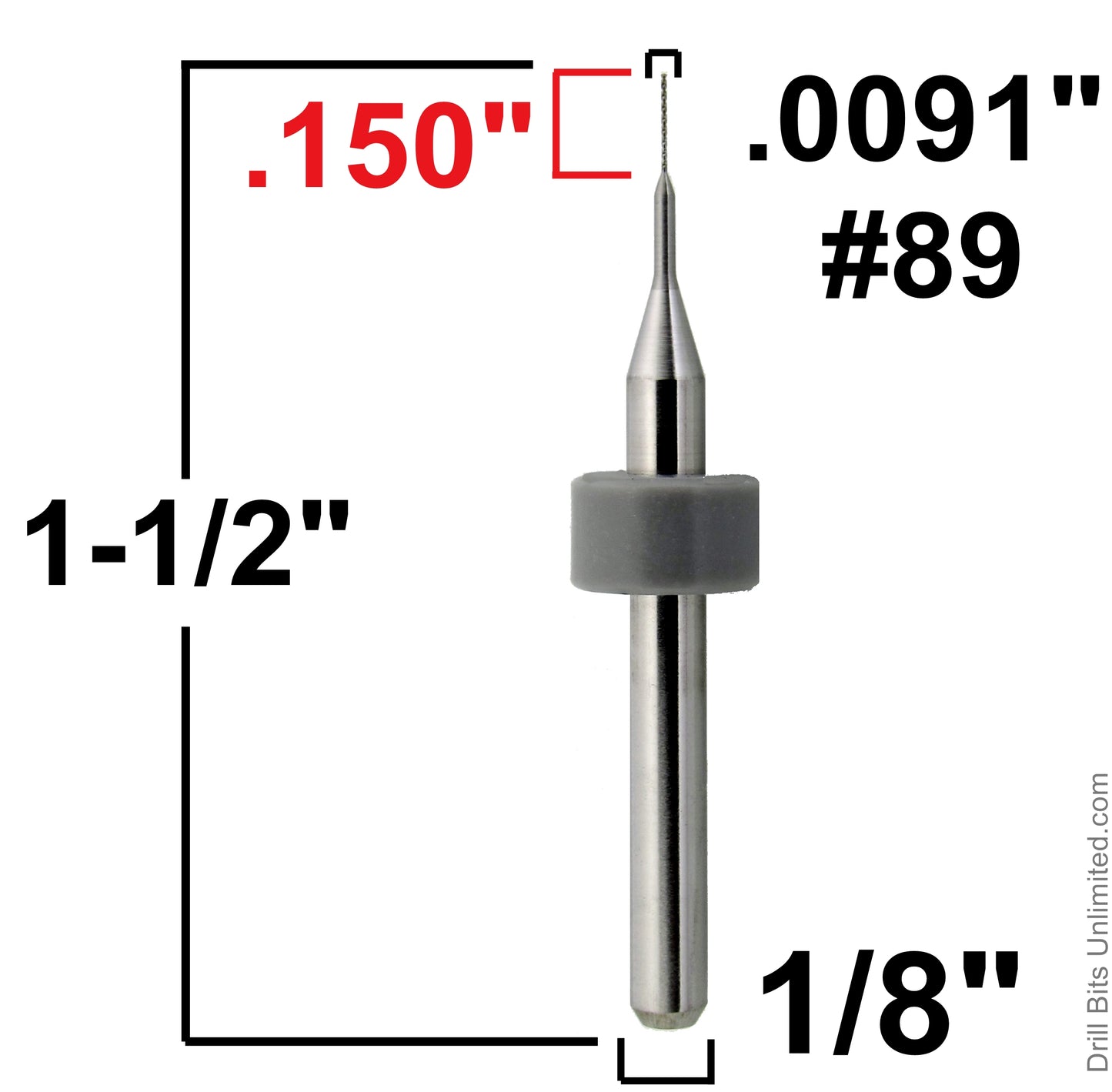 Carbide Drill Bits - Diameters .0039" to .036" CD1