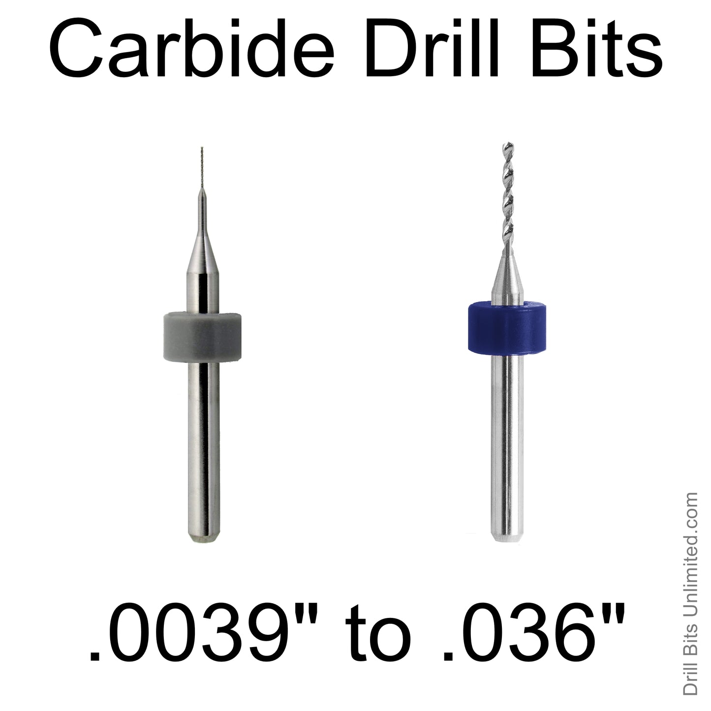 Carbide Drill Bits - Diameters .0039" to .036" CD1