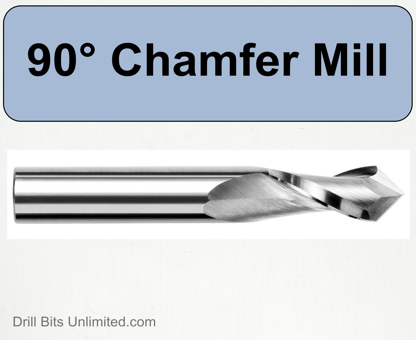 1/8" 2-Flute 90 Degree Carbide Chamfer Mill Made in U.S.A. for deburring  chamfering Slotting Spotting CM104