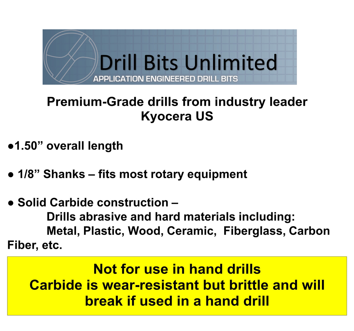 Complete Incremental Drill Size Set - Over 160 Sizes from .004 to .250" - .10mm to 6.35mm CDS-1