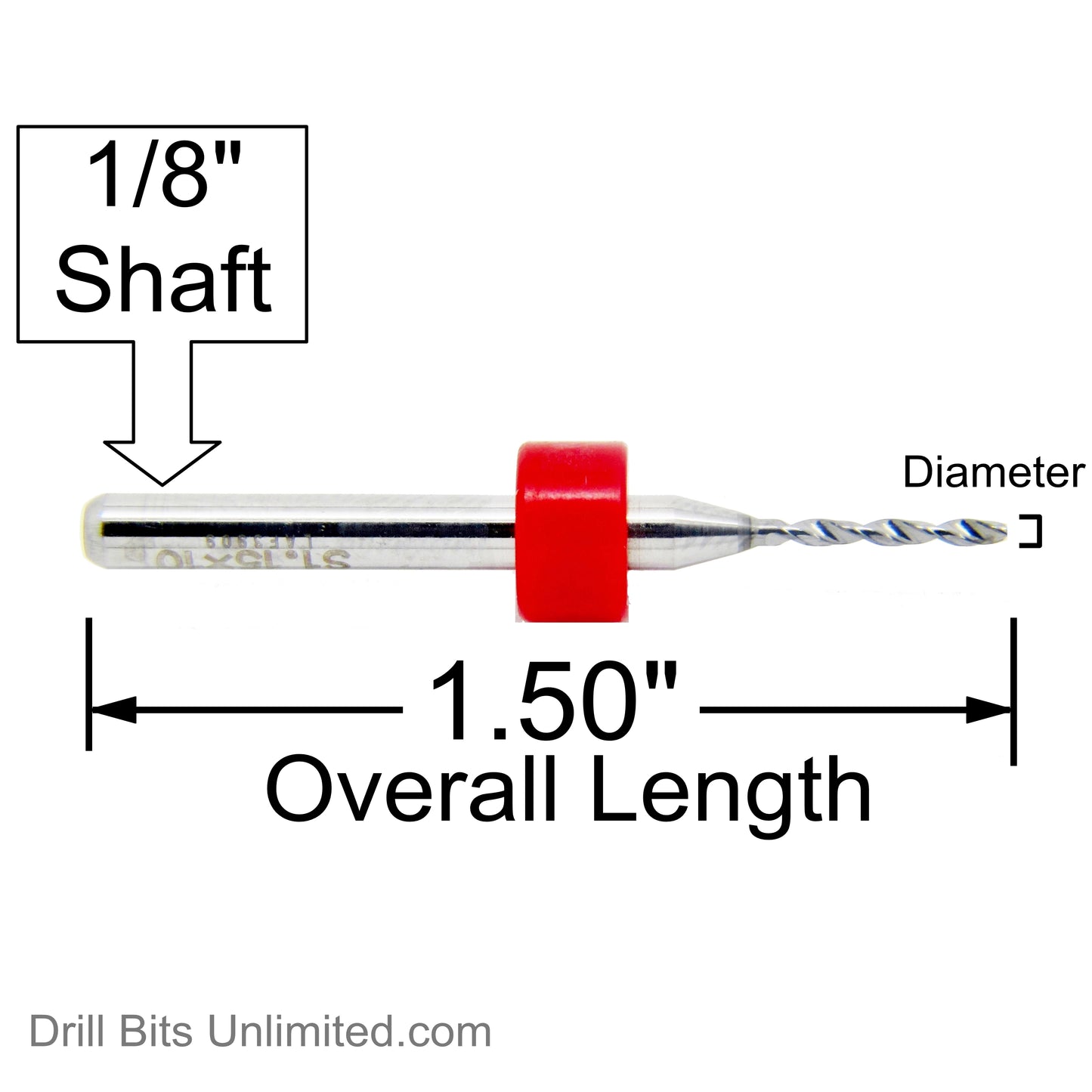 50 Piece / 25 Size Carbide Drill Set: .0059 - .032" m+