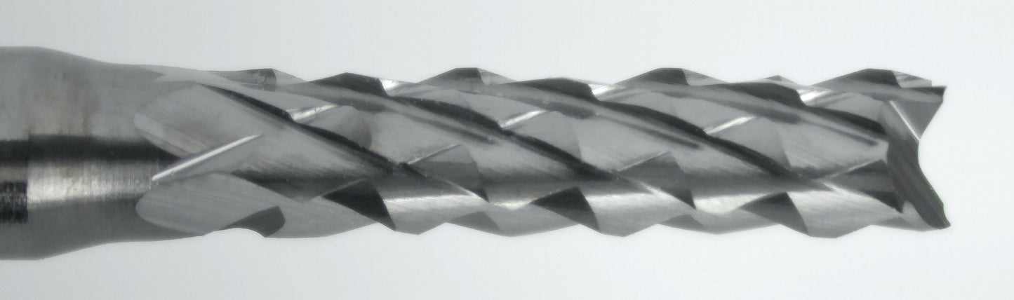 diamond flute router cutting edge close up carbide