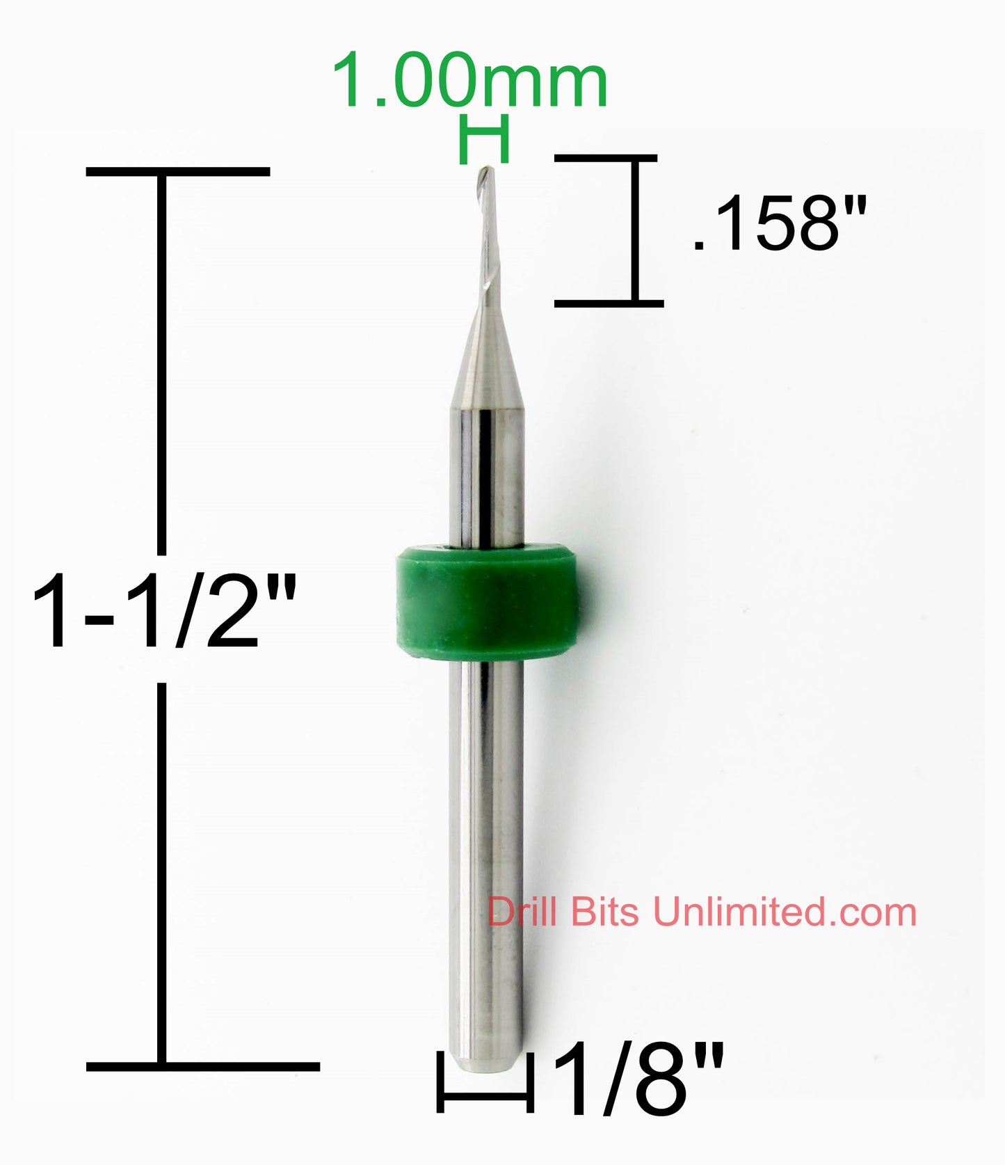 .0938" 3/32" X .375' End Mill for Aluminum, Plastic, Acrylic and soft metals