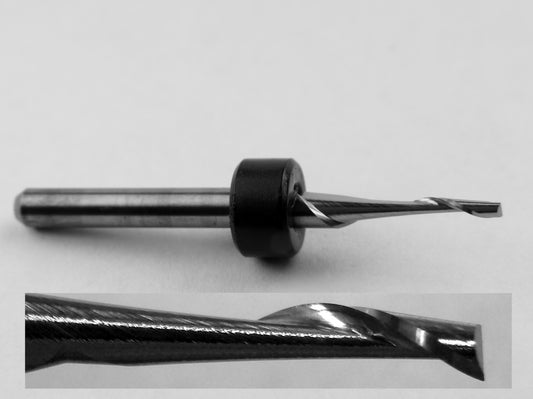 .0625" - 1/16" Single Flute End Mill - Plastic - Aluminum - Soft Materials