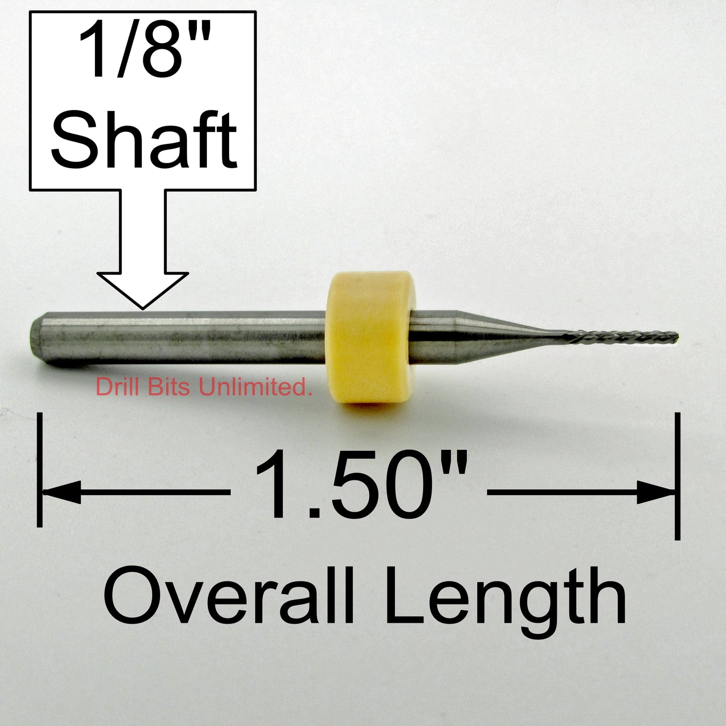 1/32" x .200" LOC Down Cut Router - Diamond Pattern Flutes - Solid Carbide R182