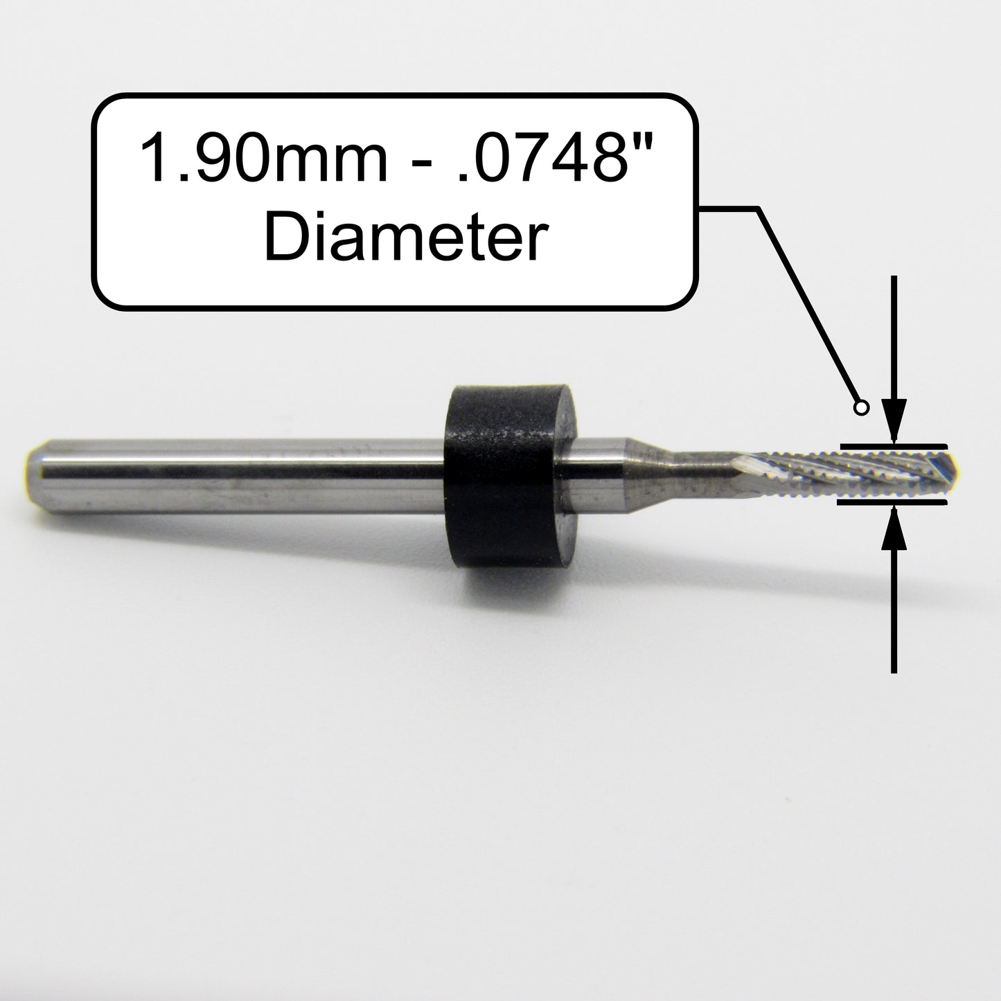 .0748" 1.90mm Chip Breaker Router - Drillpoint Tip