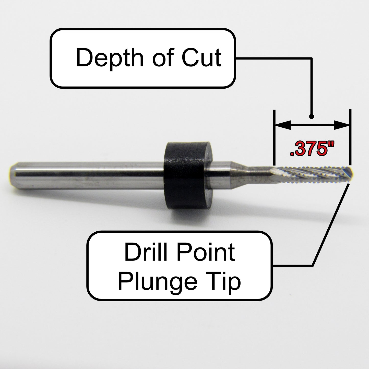 .0748" 1.90mm Chip Breaker Router - Drillpoint Tip