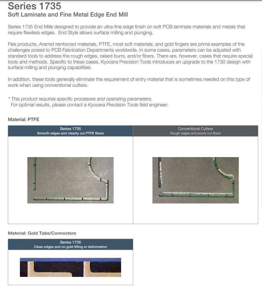 1/16" Diameter 0 Degree Helix - Three Straight Flutes - Soft Laminate and Fine Metal Edge End Mill M180