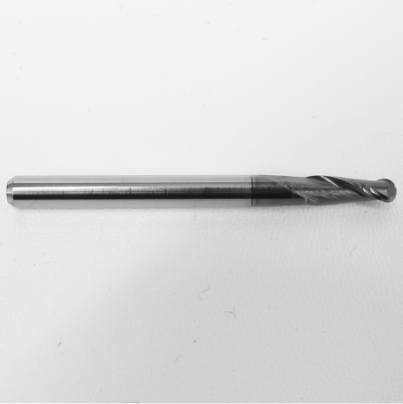 3.00mm .1181" Ball Nose End Mill ALTIN Coated Carbide 1625-1181L355 K014