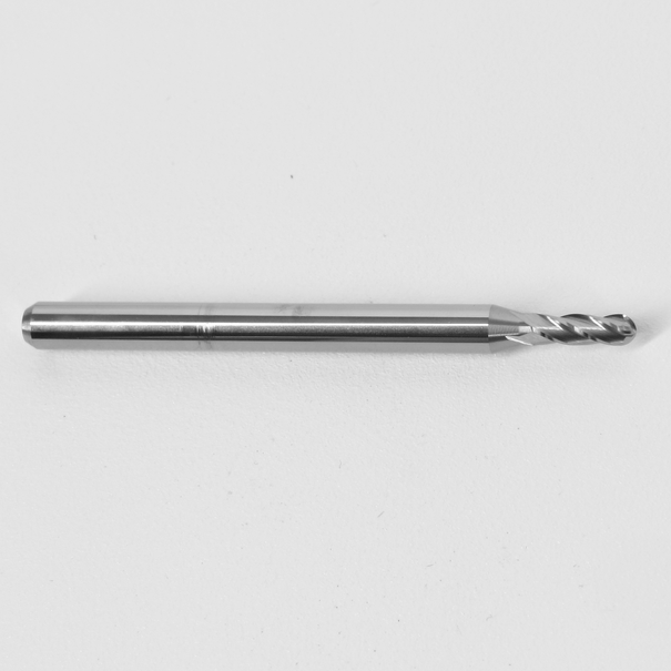 1.90mm .0748" Diameter Ball Nose End Mill, Carbide, 4-Flute, 1825-0748.224 K018