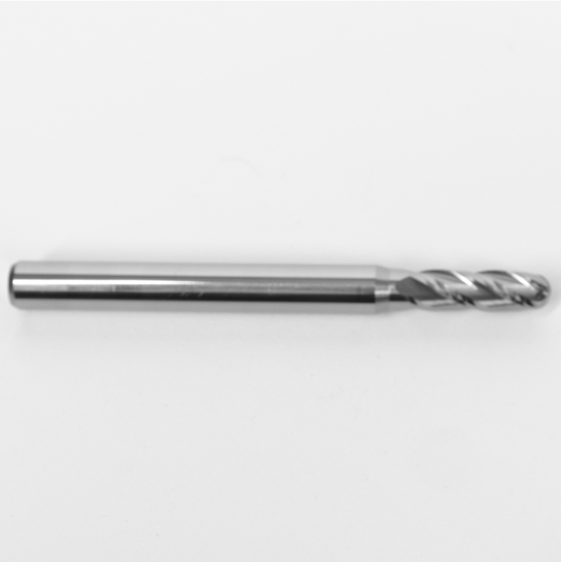 5/32" .1563" DIAMETER BALL NOSE END MILL, CARBIDE, 4-FLUTE, 1825-1563.500 K049
