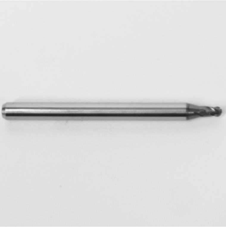 .0750" Diam. Ball Nose End Mill, Carbide, AlTiN Coated, 4 Flute, 1835-0750L112 K046