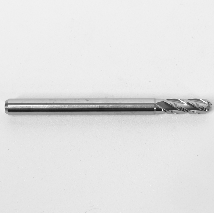 .1150" Diameter Ball Nose End Mill, Carbide, 4-Flute, 1825-1150.345 K076