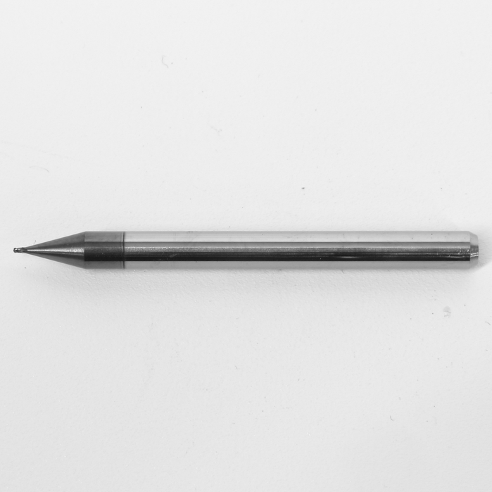 0.0180" 0.45mm Diam. Ball Nose End Mill, Carbide, AlTiN Coated, 4 Flute, 1835-0180L027 K103