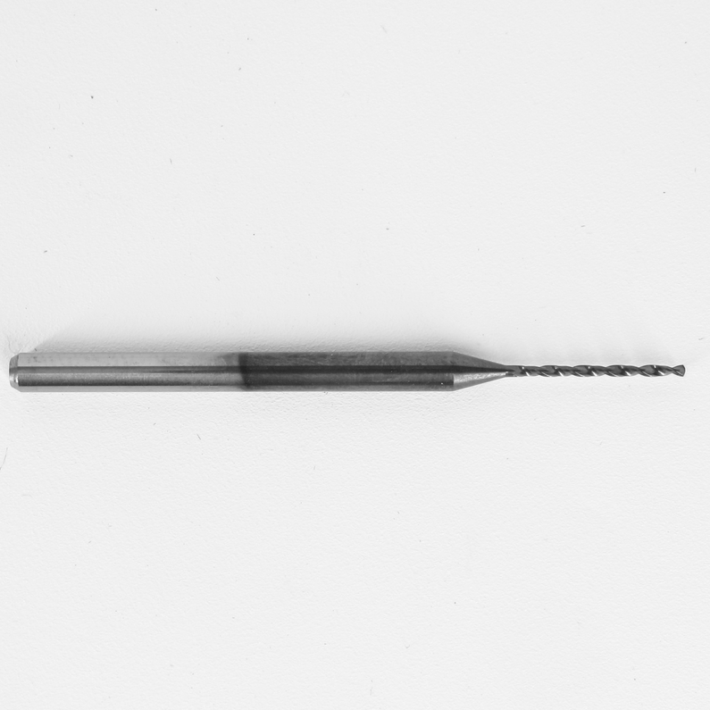 .0354" .90MM Diameter DRILL 3MM Shank .512" LOC,Carbide,DLC(Diamond Like Carbon) Coated 226-0354D512 K124