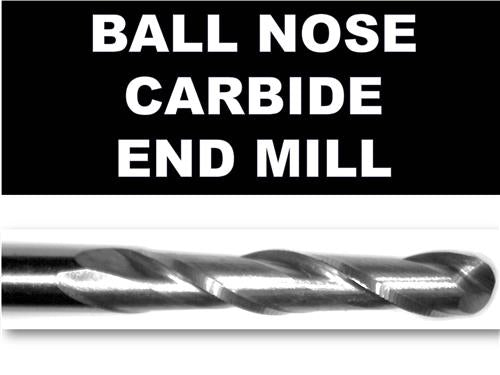 1/8" x .870" LOC Ball Nose Carbide End Mill - Extended Flute Length M137