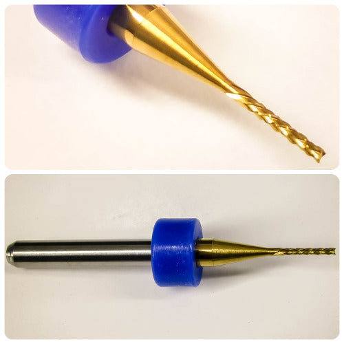 1/32" x .250" LOC Down Cut Router - Diamond Flutes - Solid Carbide Titanium Coated R183