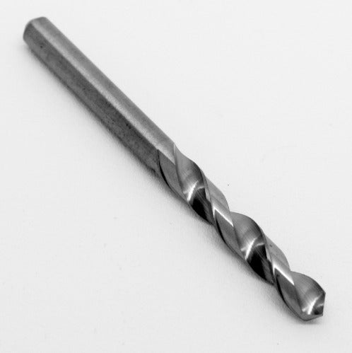 #31 .120" 3.05mm Shank Diam 118 Deg, Fast Spiral Drill Bit 5/8" Flute Length, 1-1/2 OAL - USA DA15-3-30012000