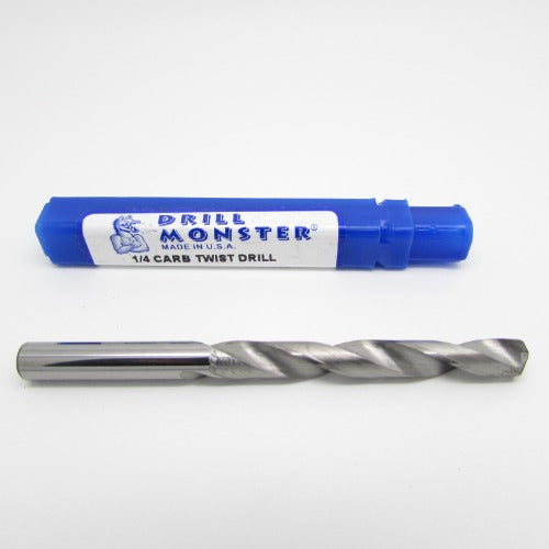 1/4" Carbide Bright 118 Deg. Jobber Length Drill Bit - USA Monster B3-5- 450-102500