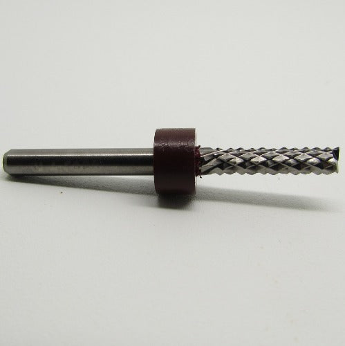 .122" 3.10mm x .575" Diamond Flute Carbide Router Fish Tail Tip L17