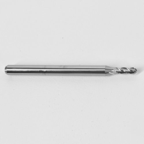 1.90mm .0748" Diameter Ball Nose End Mill, Carbide, 4-Flute, 1825-0748.224 K018