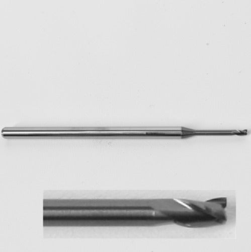 .0625" 1/16" x .500" LOC DLC Diamond-Like-Carbon Coated,3 Flt, Extended Reach Square End Mill 1742-0625D500 K030