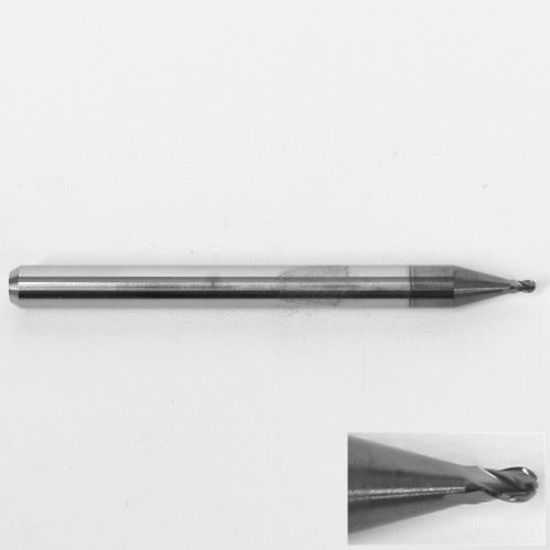 .0370" Diam. Ball Nose End Mill, Carbide, AlTiN Coated, 4 Flute, 1835-0370L055 K072