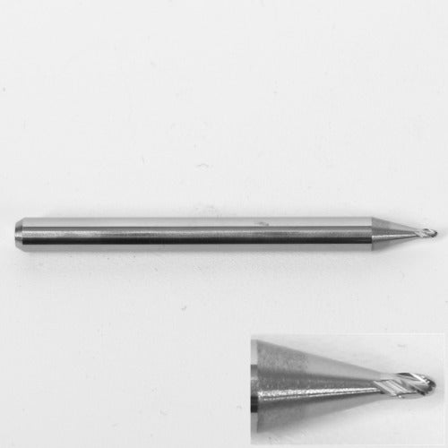 .0360" Diam. Ball Nose End Mill, Carbide, 4 Flute, 1835-0360.054 K065