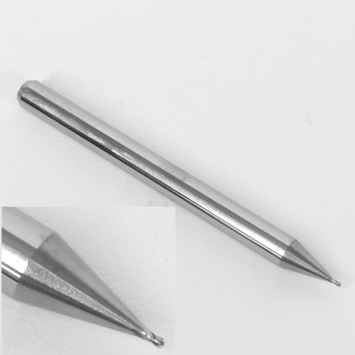 .0170" Diam. Ball Nose End Mill, Carbide, 4 Flute, 1835-0170.026 K047