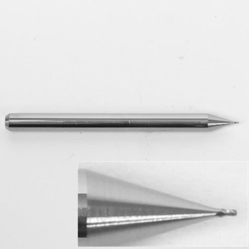 0.0098 0.25mm x .015" LOC Carbide, Stub Length Square End Mill 4 Flute 1820-0098.015 K105