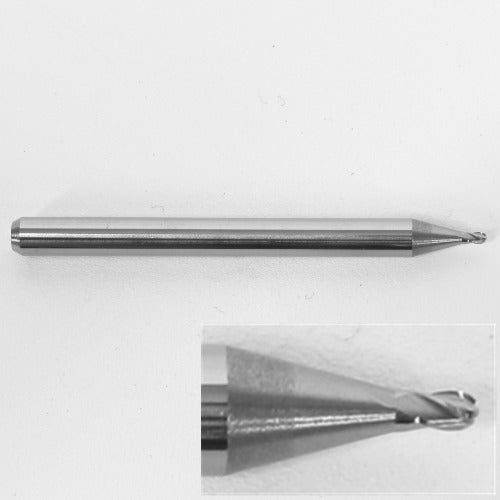 .0380" Diameter Ball Nose End Mill, Carbide, 4 Flute, 1835-0380.057 K112