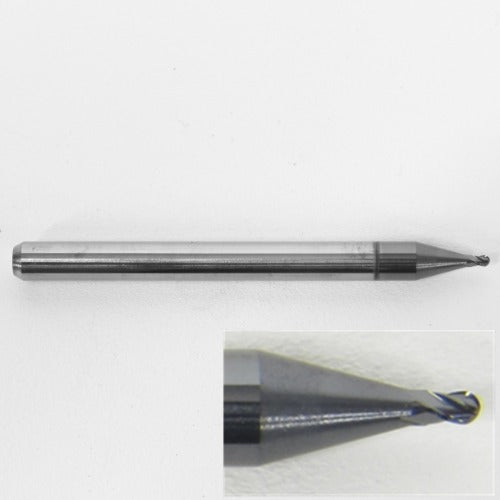 .0360" Diameter Ball Nose End Mill, Carbide, AlTiN Coated, 4 Flute, 1835-0360L054 K113