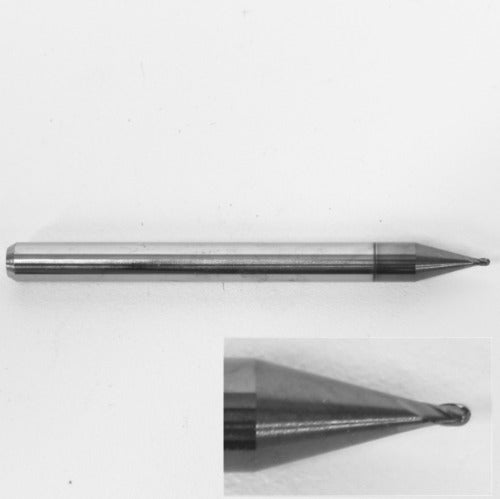 .0260" 0.65mm Ball Nose End Mill, Carbide, AlTiN Coated, 4 Flute, 1835-0260L039 K115