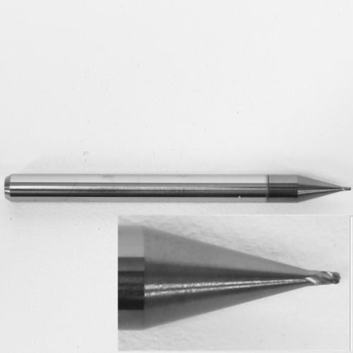 .0170" Diameter Ball Nose End Mill, Carbide, AlTiN Coated, 4 Flute, 1835-0170L026 K116