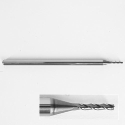 0.0450" x .225" LOC 1710 Solid Carbide AlTiN Coated, 3 Flute Stand. Length Square End Mill 1710-0450L225 K122
