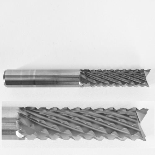 8.00mm CVD Diamond Coated, Diamond Pattern Router Bit, Fish Tail, Up Cut, for Carbon Fiber etc. K150